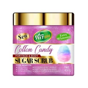 veet gold cotton candy sugar scrub 450ml