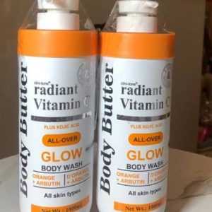 body butter body wash deep radiant vitamin c orange + arbutin