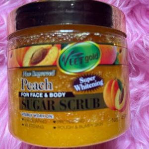 veet gold peach sugar scrub 450g