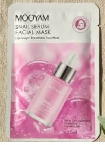 moooyan snail serum facial mask 25ml