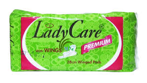 lady care pad 8 by 28cm green