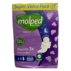 molped maxi thick sanitary pad super value pack 28
