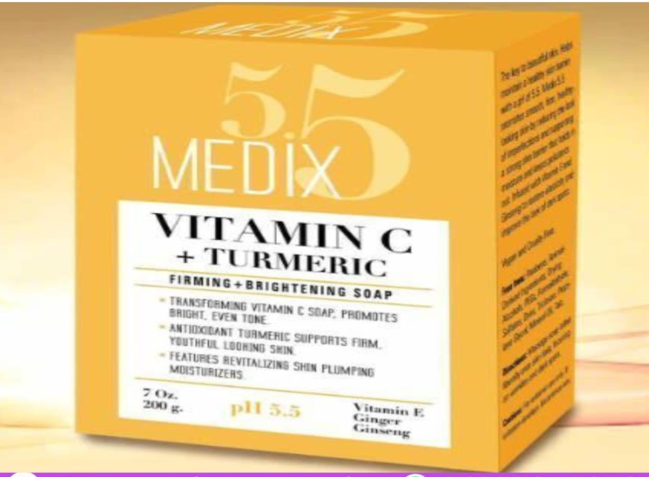 medix 5.5 vitamin c + turmeric soap 190g medix 5.5 vitamin c + turmeric soap 190g