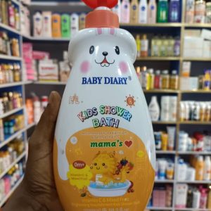 baby diary kids shower bath vitamin c & mixed fruit 1000ml