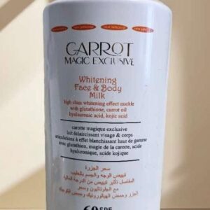 carrot magic exclusive whitening face & body milk 500ml