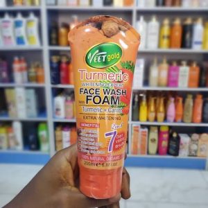 veet gold tumeric face wash with foam 200ml