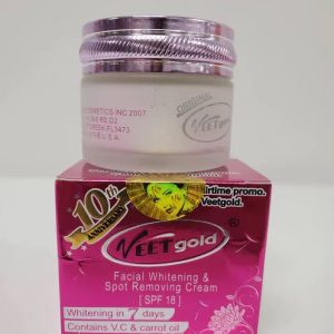 veet gold facial whitening & sport removal cream 25g