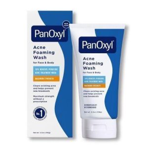 panoxyl acne foaming wash for face & body 10% benzoyl peroxide 156g