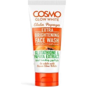 cosmo glow white gluta papaya extra brightening face wash 125ml