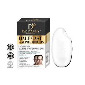dr. davey half cast + alpha arbutin soap 135g