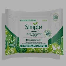 simple age resisting wipes