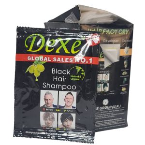 dexe black hair shampoo dye 25ml