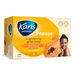 karis papaya brightening glow soap 200g