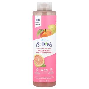 st.ives exfoliating body wash pink lemon & mandarin orange 650ml