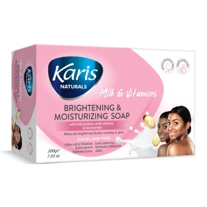 karis milk & vitamins brightening & moisturizing soap 200g
