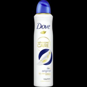 dove advanced care anti perspirant spray original 250ml