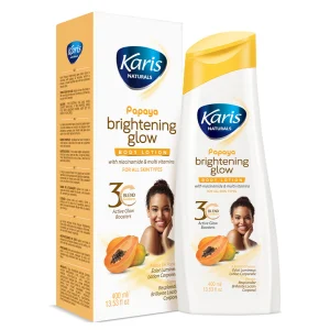 karis papaya brightening glow body lotion 400ml