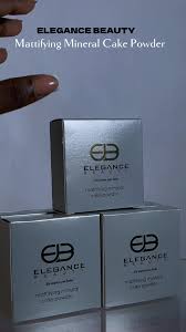 elegance beauty mattifying mineral cake powder