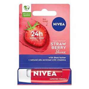 nivea lips strawberry shine