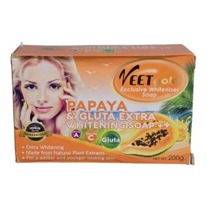 veet gold papaya & gluta extra soap 200g