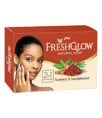 fresh glow skin care bar turmeric & sandalwood 130g