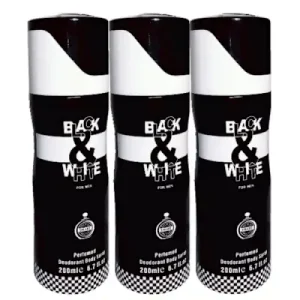 black and white body spray 200ml