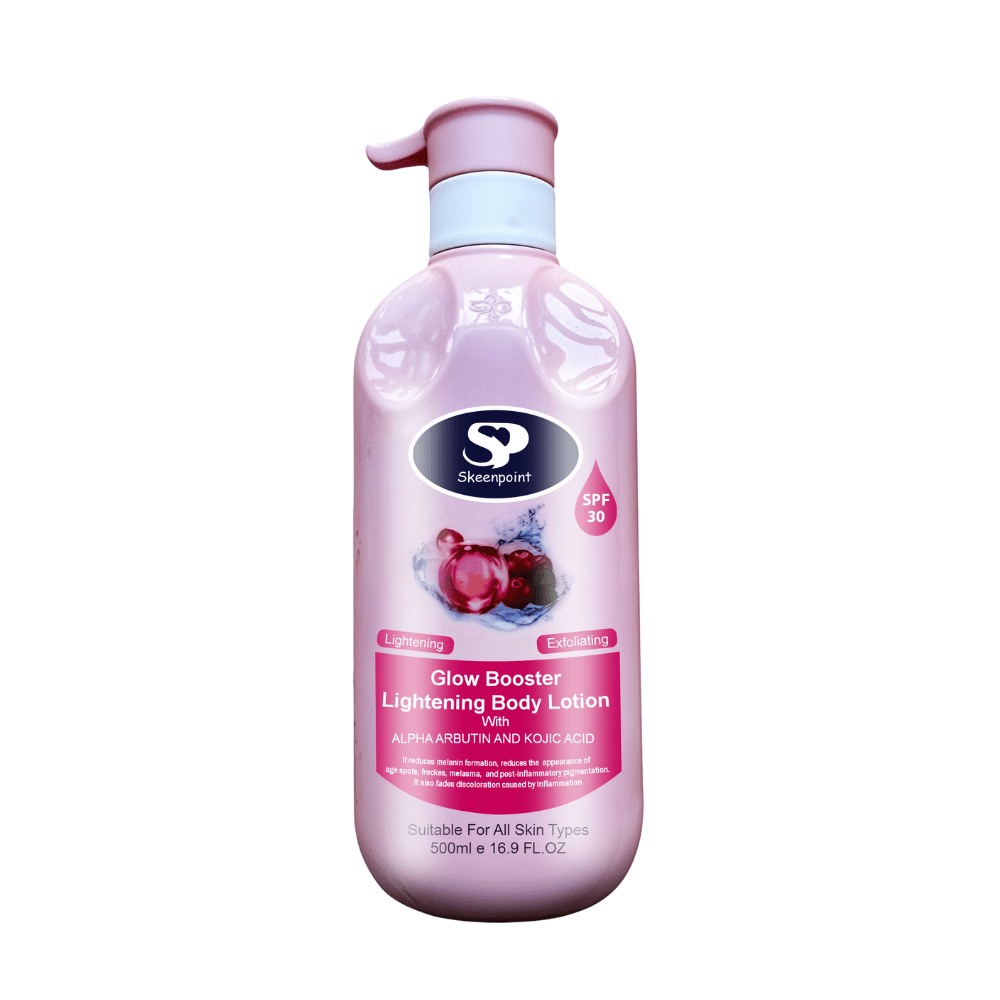 skeen point glow booster lightening body lotion with alpha arbutin and kojic acid 500ml skeen point glow booster lightening body lotion with alpha arbutin and kojic acid 500ml