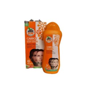 white glow carrot whitening body lotion 400ml