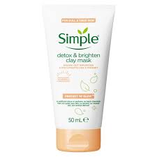 simple detox & brighten clay mask 50ml