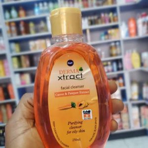 derma xtract facial cleanser carrot & papaya extract 250ml
