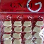 g. nail white tip