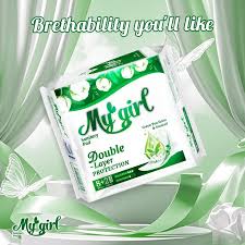 my girl green tea extra & scented sanitary pad (8+2) heavy flow