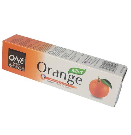 one family tooth paste orange one family tooth paste orange