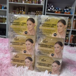 veet gold skin whitening & toning transparent soap 200g