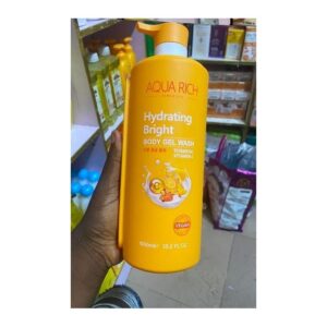 Home aqua rich hydrating bright body gel wash turmeric vitamin c 1000ml